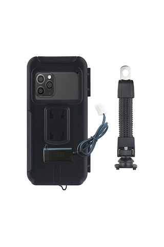 RESOLUT Suporte XL  USB Bağlantılı Motosiklet Bisiklet Telefon Tutucu Su Geçirmez 5.5-7.0 inç arası