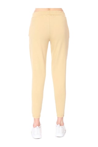 Sportive Wide Sweat Kadın Bej Günlük Stil Eşofman Altı 712108-bej Siyah