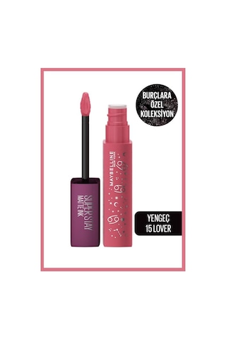 Maybelline New York Super Stay Matte Ink Zodiac Likit Mat Ruj- 15 Lover (Yengeç)