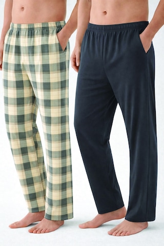 Koza İç Giyim Erkek Pamuklu 2'li Tek Alt Pijama Ke10001 Yeşil