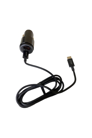 Auris Oto Çakmaklık 45 W Araç Şarj Cihazı Seti 2 Port Pd + Typec