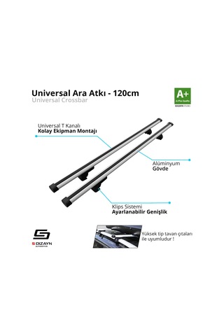 S-dizayn Universal Standart Model Ara Atkı 120 Cm