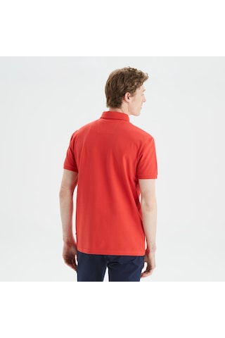 Nautica Nautıca Erkek Kırmızı Slım Fıt Kısa Kollu Polo K35062T 6Ro Kırmızı