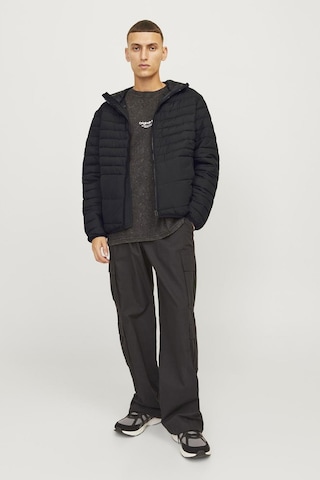 Jack & Jones 12256983 Erkek Siyah Mont & Kaban
