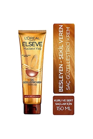 L'oreal Paris Elseve Mucizevi Yağ Saç Güzelleştirici Krem 150 Ml - Kuru Ve Sert Saçlar İçin