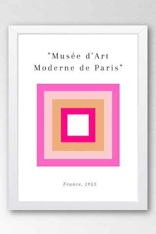 Musee D' Art Moderne De Paris 1955 Sergi Posteri Çerçeveli Tablo - Eklektik Tarz Duvar Dekoru
