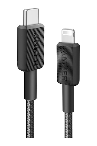 Anker 322 Lightning Hizli Sarj Kablosu 90 Cm Siyah A81b5 Apple Lightning