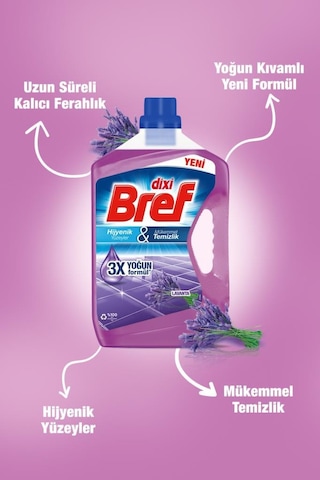 Bref Yüzey Temizleyici Lavanta 4x 2.5l 4'lü Set set-hnkdtj-5282-6235