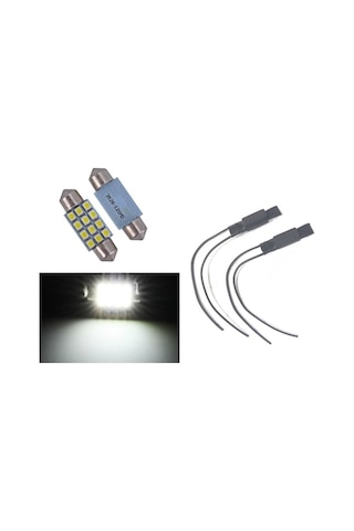 Megamarket06 Bmw E90 Beyaz Led Plaka Aydınlatma Ampul Seti