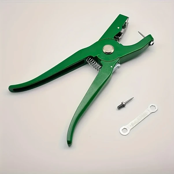 Elmpaly Yeşil 1 Adet Evrensel Hayvan Küpe Penseti Sığır Koyun Keçi Domuz