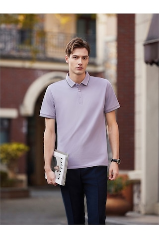 New Performance Premium Polo T-shirt %52,2 Polyester %37,1 Pamuk %3,2 Asetat Elyafı %2,6 Dut İpeği %2,5 Keten %2,4 Spandex Mor