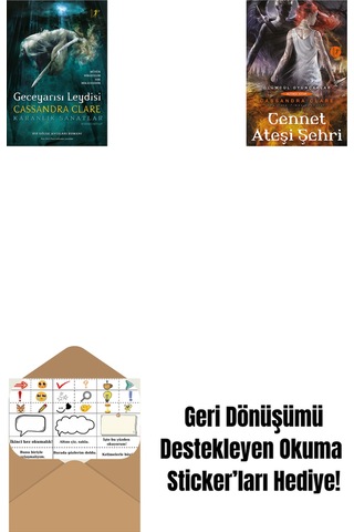 Geceyarısı Leydisi Ciltli + Cennet Ateşi Şehri + Okuma Sticker'ları