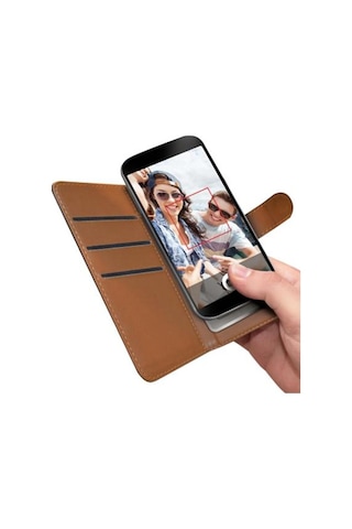 Celly Wally Xl Üniversal 4.5" 5.0" Telefonlar İle Uyumlu Kapaklı Kılıf Siyah