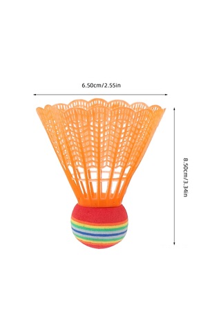 Vkemall 12'li Renkli Eva Malzeme Çocuk Badminto Topu Seti - Eğitim Ve Eğlence İçin Dayanıklı Renkli Kalplerle