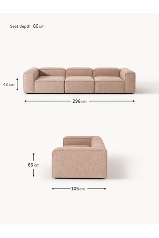 Most Mollis 3 Modül Kanepe Koltuk 09 Bej Keten Kumaş Yataş Süng