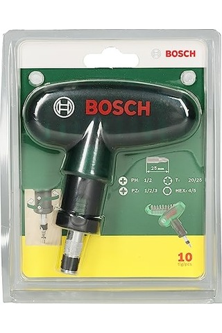 Professional Accessories Diy Circirli Tornavida Ve 9 Vidalama Ucu, Gri