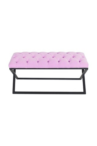Varcera Pembe Chester Model Kapitoneli Puf&bench&koltuk&oturma Bankı&teddy Puff&yatak Odası Takımı Önü&ucu