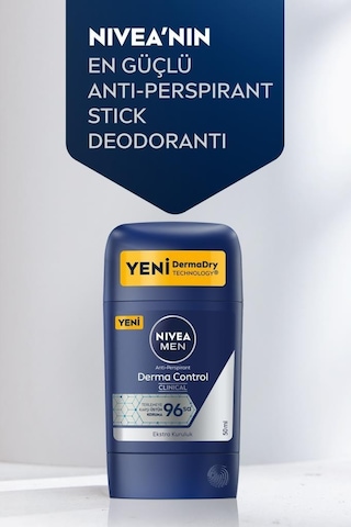 Nivea Men Clinical Derma Control Erkek Stick Deodorant 50 ML