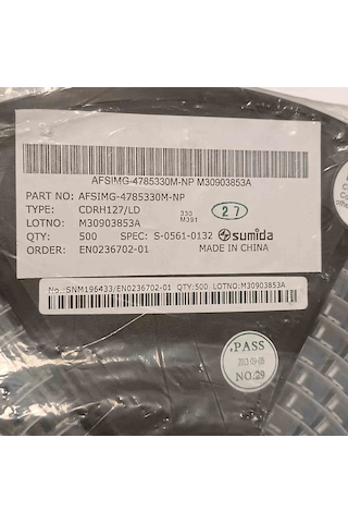 Cdrh127/ldnp-330mc 33uh 3,9a Sumıda Smd Bobin 25 Adet