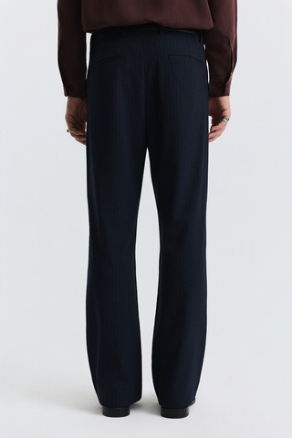 Antioch Crop Fit Çizgili Takım Lacivert