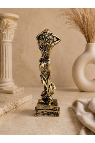 Afrodit Dekoratif Biblo 14 Cm Antik Yunan Tanrıçası Heykeli Bronz Görünümlü