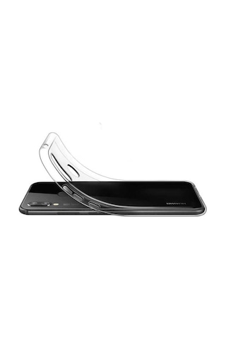 Huawei P20 Lite Kılıf Zore Süper Silikon Kapak Renksiz