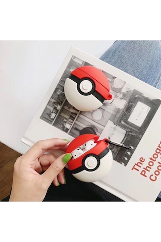 Airpods 4. Nesil İle Uyumlu Pokemon Topu Figürlü Silikon Kulaklık Kılıfı Kırmızı Belirtilmemiş Airpo Diğer
