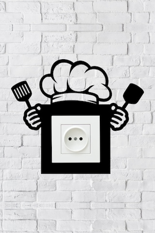 Mutfak Tasarım Priz Çerçevesi İç Ölçü 8,4x8,4 Cm Dekoratif Priz Süsü Ve Anahtar Çerçevesi