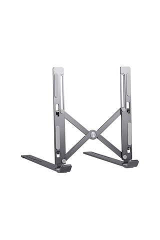 Novahub Katlanabilir 6 Seviyeli Alüminyum Laptop Stand - Ergonomik, Hafif Ve Taşınabilir Dizüstü Bilgisayar Tutucu