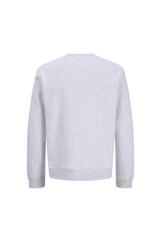 Jack & Jones Erkek Gögüs Baskili Bisiklet Yaka Sweatshirt - Aero - 12298492 Beyaz Melanj