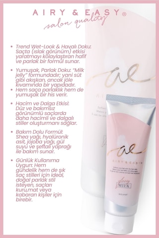 Cosmetex Roland Airy & Easy Glossy Hair Milk Jelly Besleyici Ve Parlak Saç Bakım Şekillendirici 100 ML