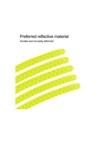 Jms Tekerlek Yansıtıcı Şerit Su Geçirmez Araba Aksesuarları Tekerlek Göbeği Etiketi Sürüş Bandı