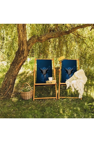 Bluehomeconcept Adawall Home Navy Blue Batman Şezlong