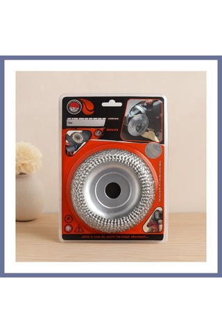 Dilaratrendhouse Ahşap Törpü Eğe Disk 115 Mm Gümüş Dlra