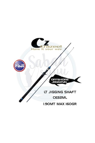 Crazee Lt Jigging Shaft C632Ml Light Jigging Kamış 1.90Mt Max 160
