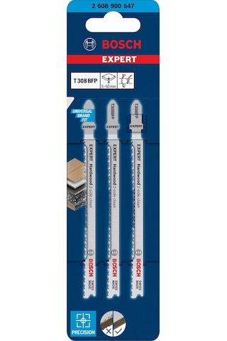 Bosch Expert T 308 Bfp 3'lü Sert Ahşap Dekupaj Bıçağı 2608900547