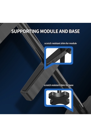 Monyee Alüminyum Gpu Tutucu Stant - Dikey Ekran Kartı Sabitleyici Braketi Siyah Gm961 Modeli Soğutucu Destekleyici