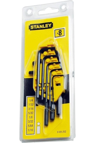 Stanley 0-69-252 Allen Anahtar Takımı 8 Parça