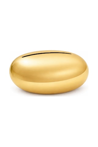 Gold Dekoratif Parlak Peçetelik Modern Tasarım Parlak Altın Masa Üstü Aksesuar
