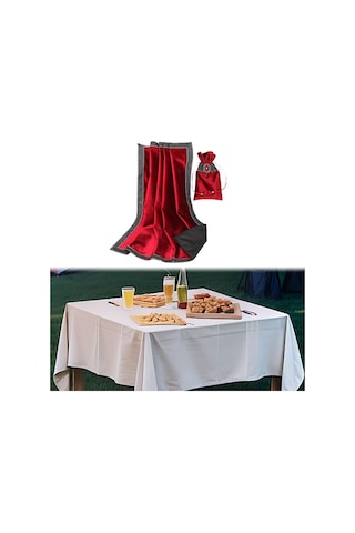 Homyl Sihirbazlar Için Masa Oyunu Aksesuarları Bez Seti Tarots Kırmızı