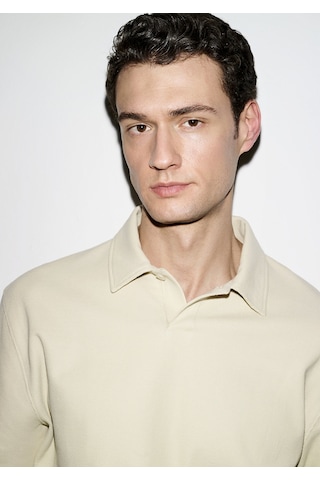 Mavi - Polo Yaka Bej Sweatshirt 0s10576-70325 Bej