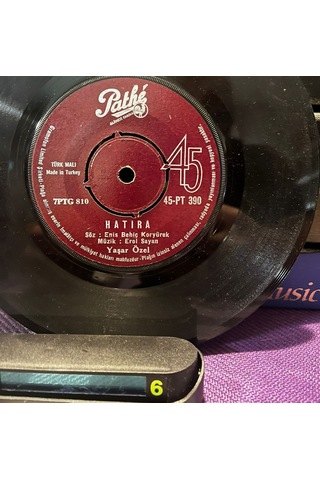 Yaşar Özel - Duydum Ki Güzel / Hatıra - Pathé 45'lik Plak 7ptg 810