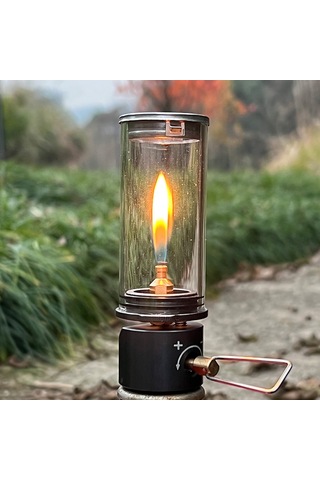 Teltree Kamp Lambası, Açık Hava Feneri, Doğal Renkli Çadır Aydınlatıcısı, Gazlı Makyaj Lambası Çok Renkli