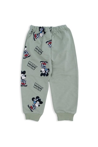Erkek Bebek Mickey Mouse Baskılı Şapkalı Alt Üst 2'li Takım 001