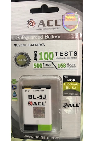 Nokia Bl-5J 5228 5230 5235 5800 5300 C6 N900 X6 X100 X100 Batary