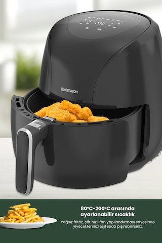 Goldmaster Foodchef 2000 W 6.4 LT XXL Yağsız Sıcak Hava Fritözü