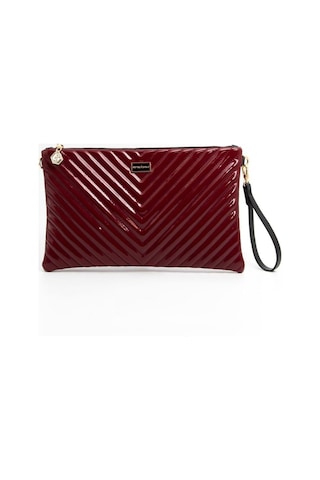 Silver Polo Sp1034 Kadın Portföy & Clutch Kapitone V Rugan Bordo-rugan Bordo