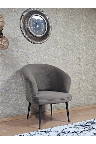 Tekli Teddy Siyah Boyalı Sivriltme Ayak Çay Seti Koltuk Tekli Ber Çok Renkli