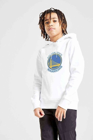 Tshirthane Golden State Warriors Baskılı Unisex Çocuk Kapüşonlu Beyaz Sweat