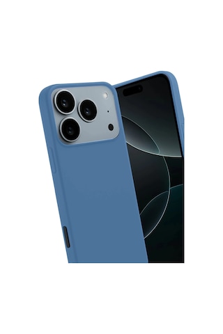 Newface - 829 - Apple Apple iPhone Uyumlu 17 Pro Max First Silikon - Glblseme - - Mavi